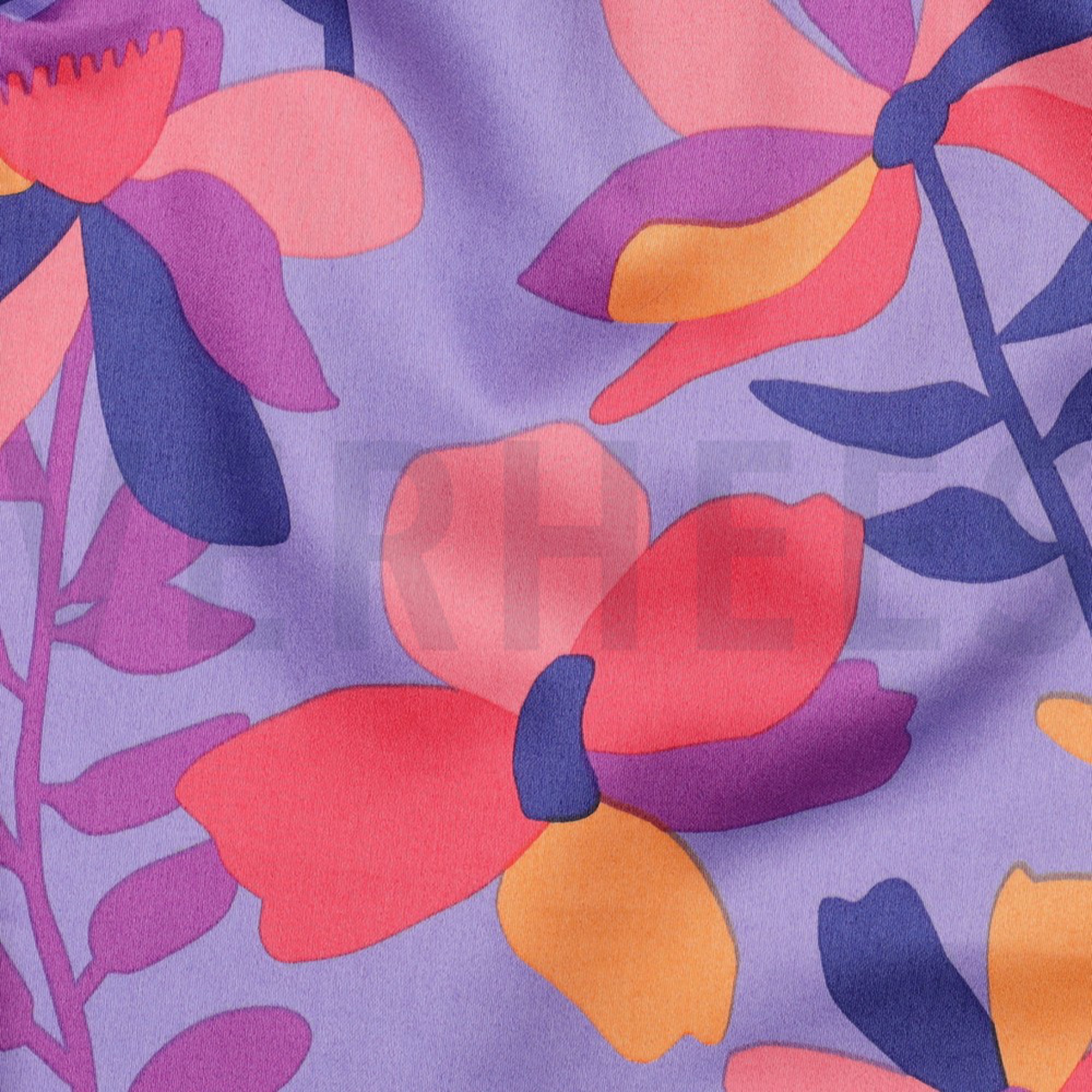 COTTON SATIN CLOVERDALE NERIDA HANSEN SKY BLUE (high resolution) #2