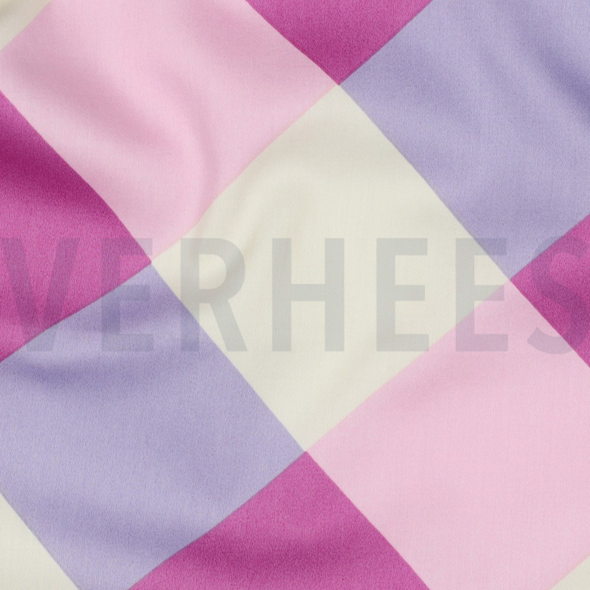 COTTON SATIN LARGE GINGHAM NERIDA HANSEN PURPLE (high resolution) #2