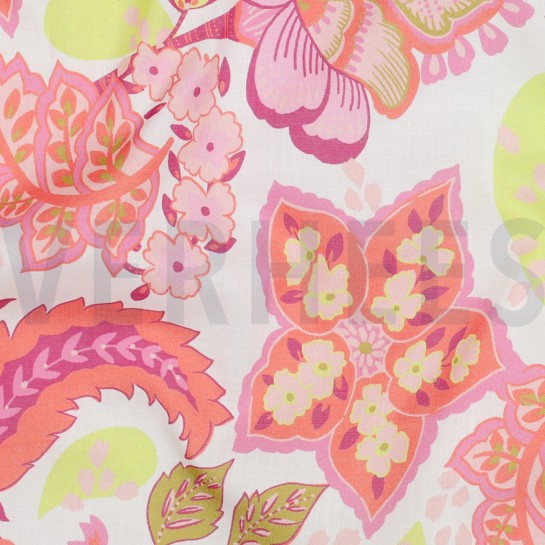 BAUMWOLLE VOILE STELLA NERIDA HANSEN KNALLPINK #7