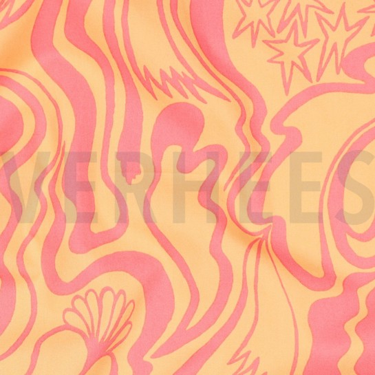 BAUMWOLLE POPELINE THE WANDERER NERIDA HANSEN ORANGE #7