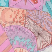 FINE POPLIN DIGITAL LITTLE CREATURES NERIDA HANSEN MINT (thumbnail) #2