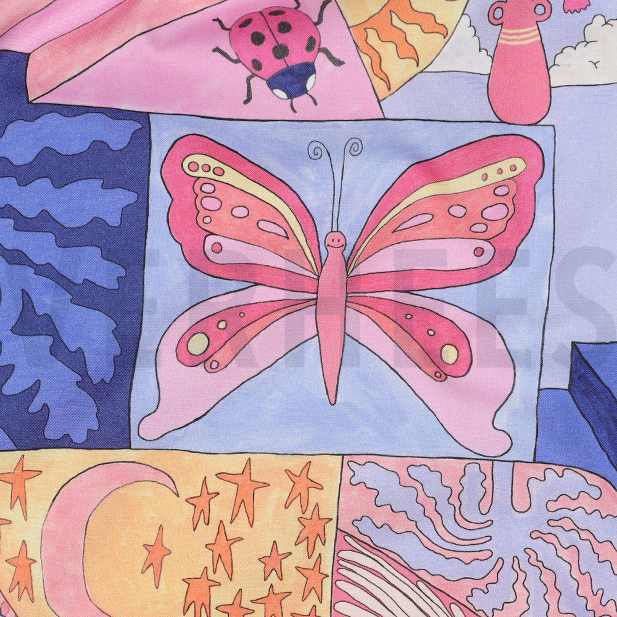 FINE POPLIN DIGITAL LITTLE CREATURES NERIDA HANSEN SKY BLUE (high resolution) #2