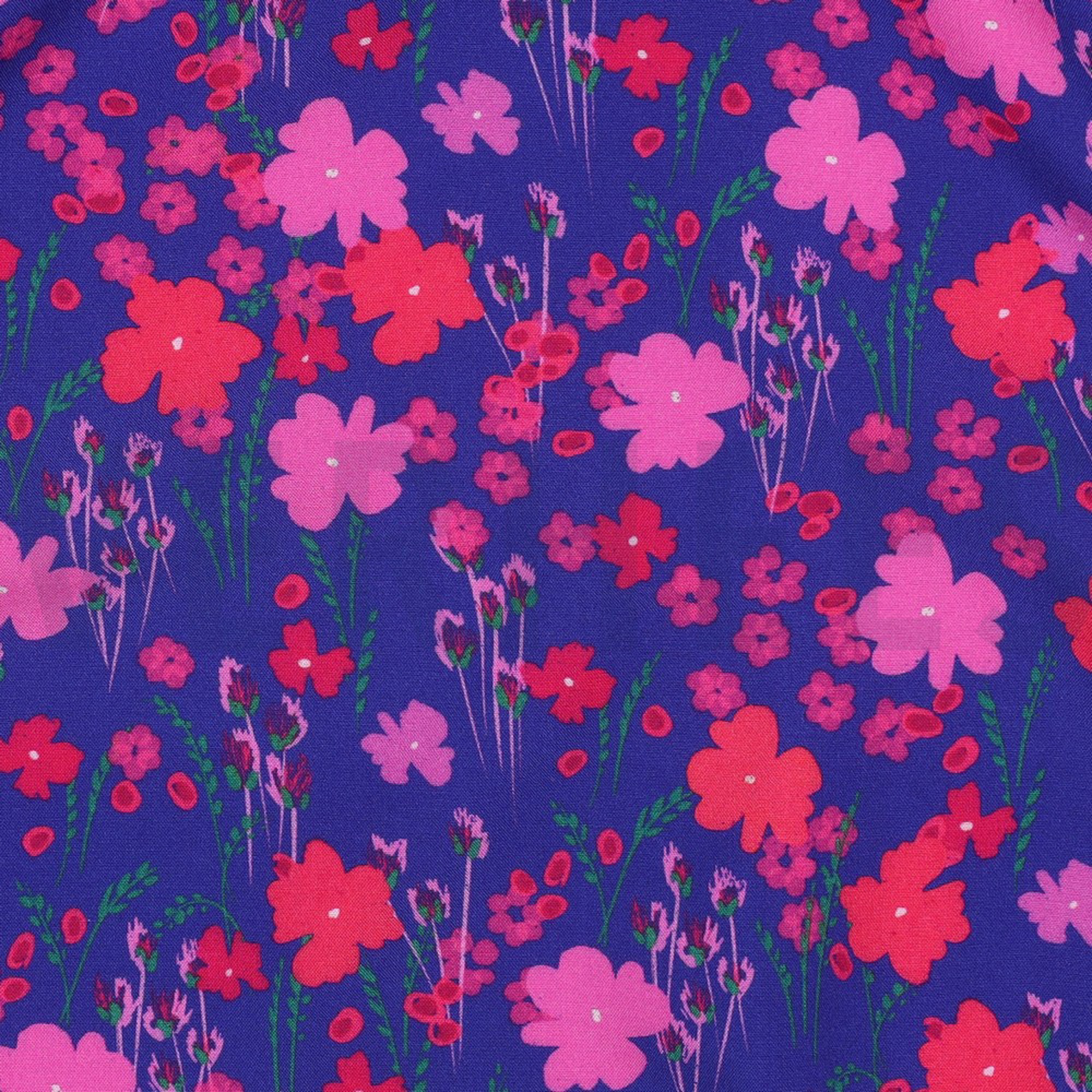 LENZING ECOVERO DIGITAL FLOWERS COBALT (high resolution) #2