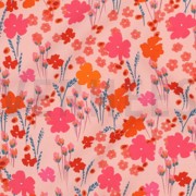 LENZING ECOVERO DIGITAL FLOWERS PEACH (thumbnail) #2