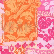 LENZING ECOVERO FLOWERS PATCHWORK FUCHSIA (thumbnail) #2