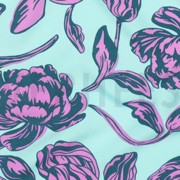 LENZING ECOVERO FLOWERS MINT (thumbnail) #2