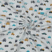 FINE POPLIN CARS WHITE (thumbnail) #2