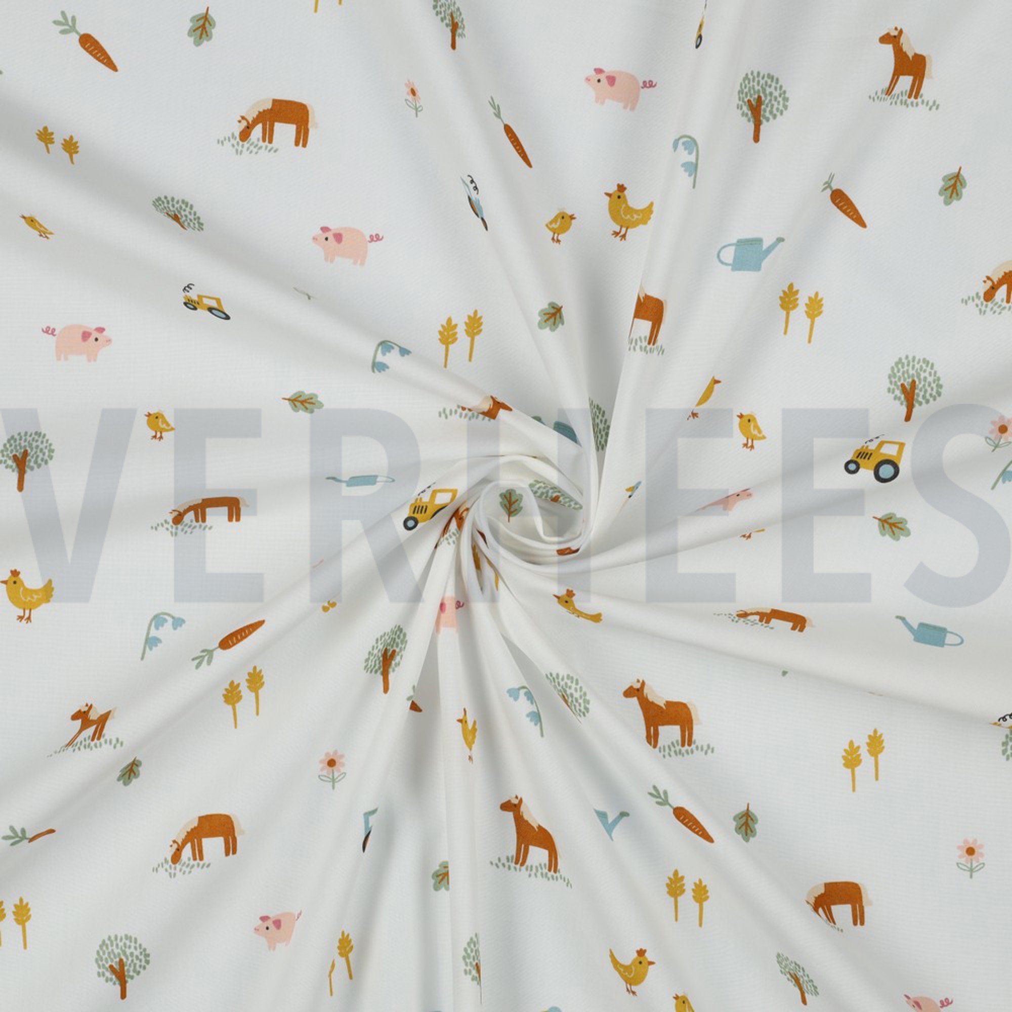 FINE POPLIN FARM LIFE WHITE (high resolution) #2