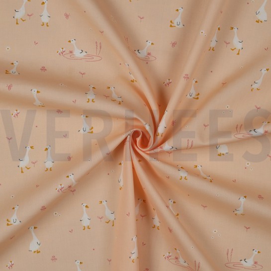 BAUMWOLLE POPELINE GANS PUDER #7