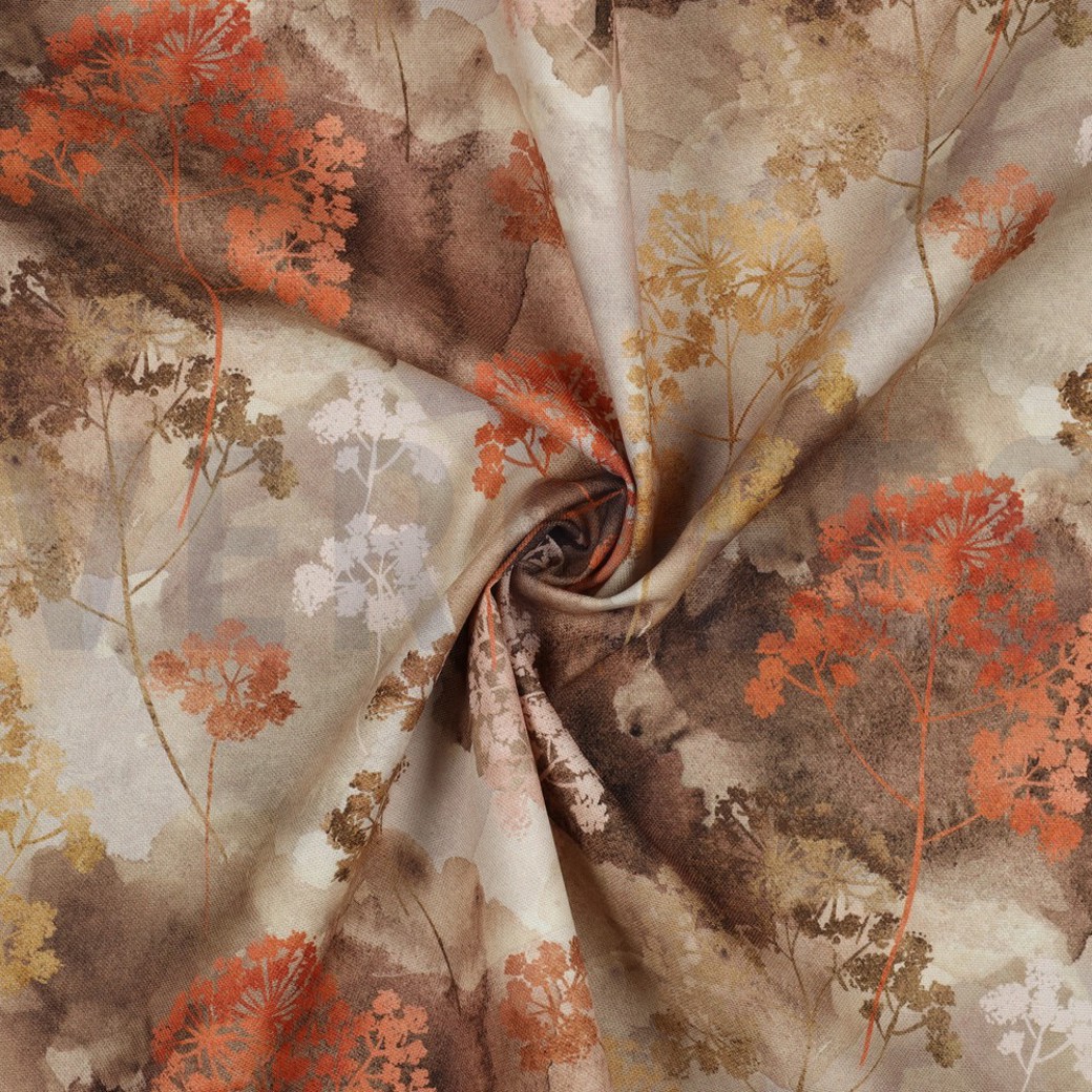 CANVAS DIGITAL FLOWERS TOFFEE #2