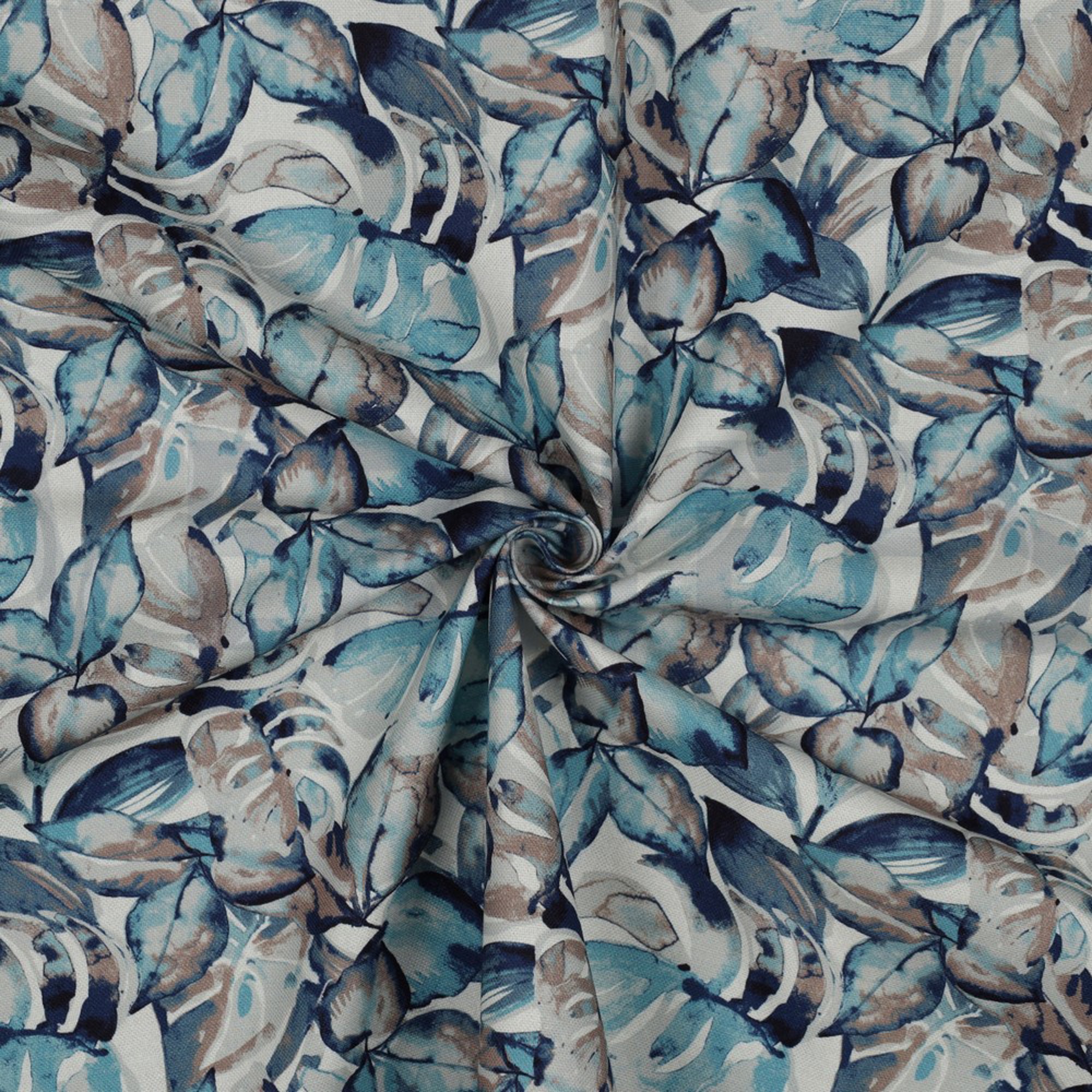 CANVAS DIGITAL LEAVES BLUE (high resolution) #2