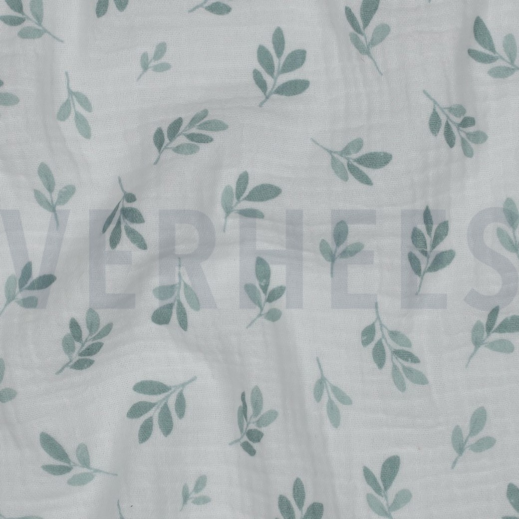 DOUBLE GAUZE LEAVES SAGE #2