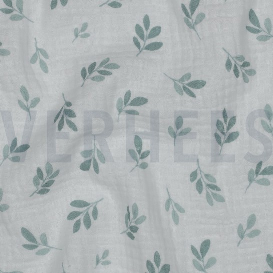 MUSSELIN BLÄTTER SALBEI #7