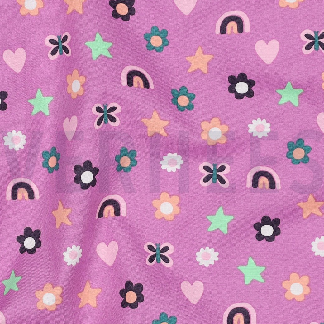 FINE POPLIN LOVE MAUVE #2