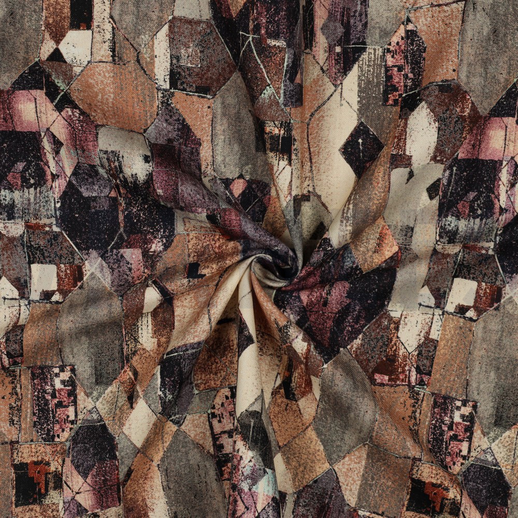 CANVAS DIGITAL GEOMETRIC BROWN (high resolution) #2