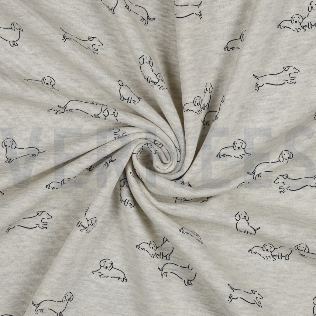 SWEAT MELANGE DOGS ECRU MELANGE #2
