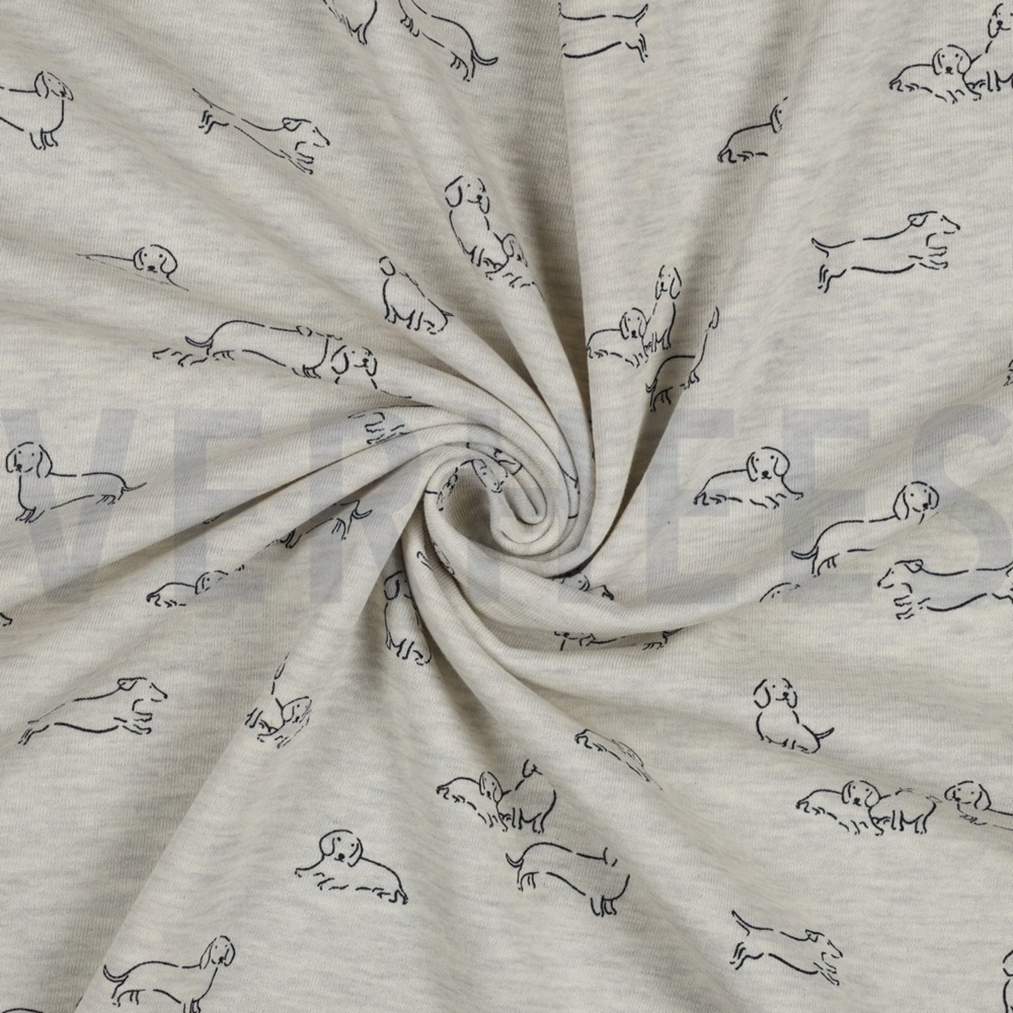 SWEAT MELANGE DOGS ECRU MELANGE (high resolution) #2