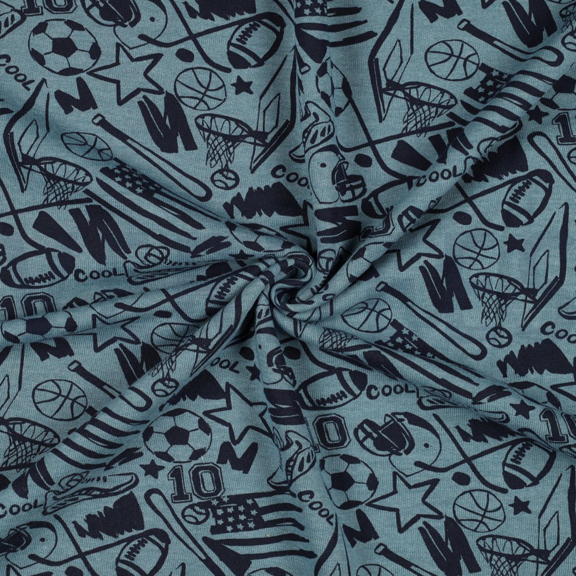 SWEAT MELANGE SPORTS SMOKE BLUE MELANGE (high resolution) #2