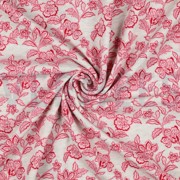 SWEAT MELANGE FLOWERS ECRU MELANGE-PINK (thumbnail) #2