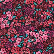 FINE POPLIN DIGITAL FLOWERS BLACK (thumbnail) #2
