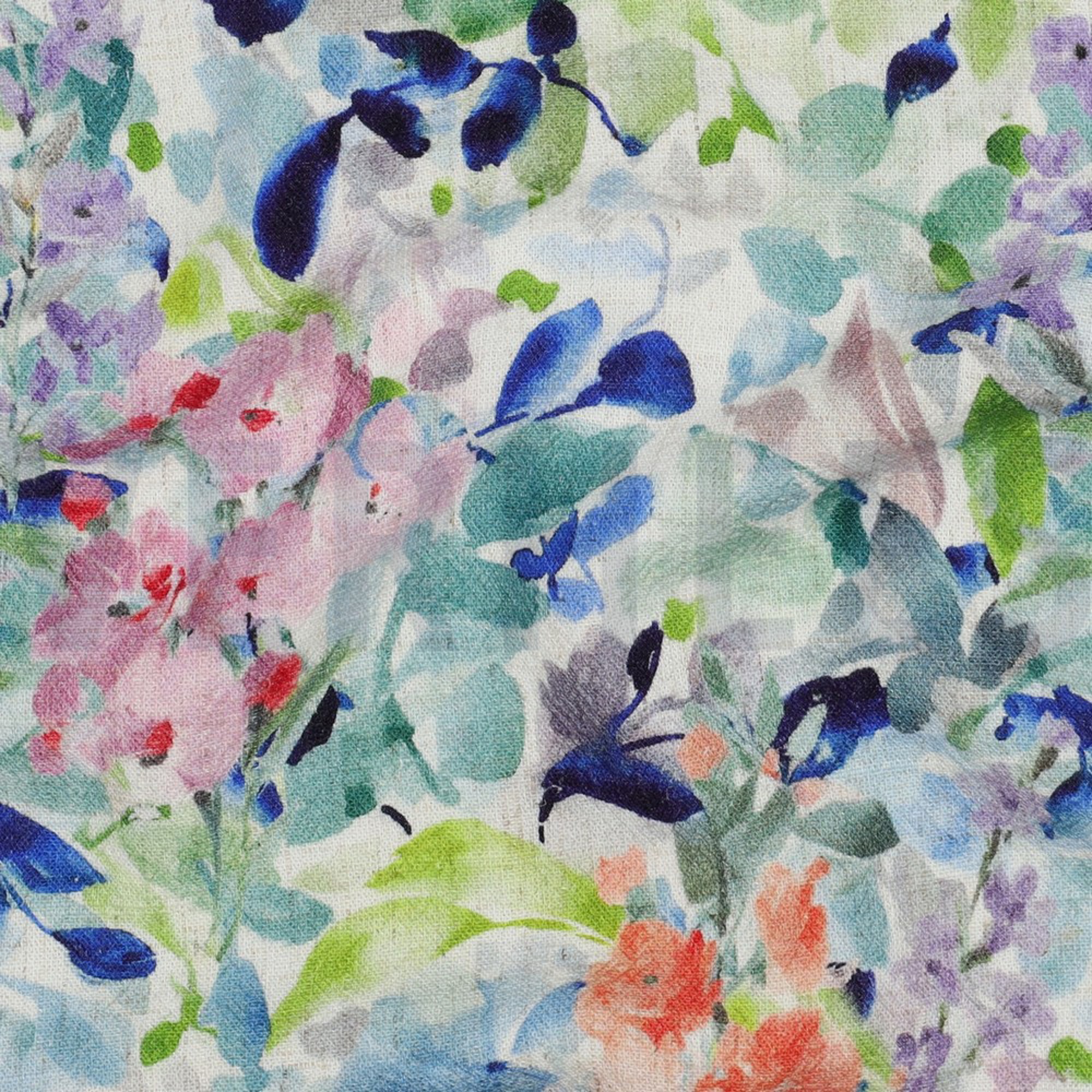 LINEN VISCOSE CRÊPE DIGITAL FLOWERS BLUE (high resolution) #2