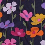 FRENCH TERRY FLOWERS NAVY (thumbnail) #2