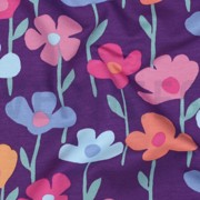 FRENCH TERRY FLOWERS PURPLE (thumbnail) #2