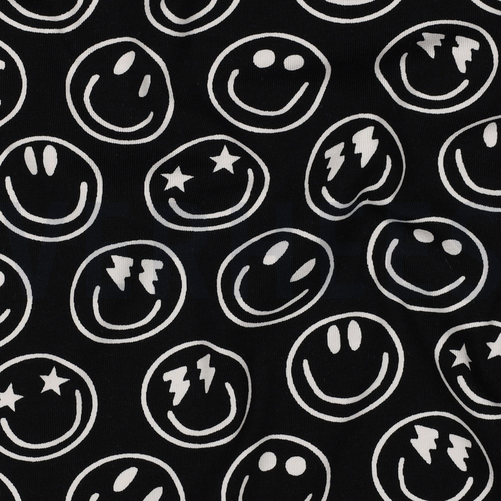 JERSEY HAPPY FACES BLACK (high resolution) #2