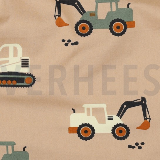 KATOENEN POPLIN VOERTUIGEN BEIGE #7