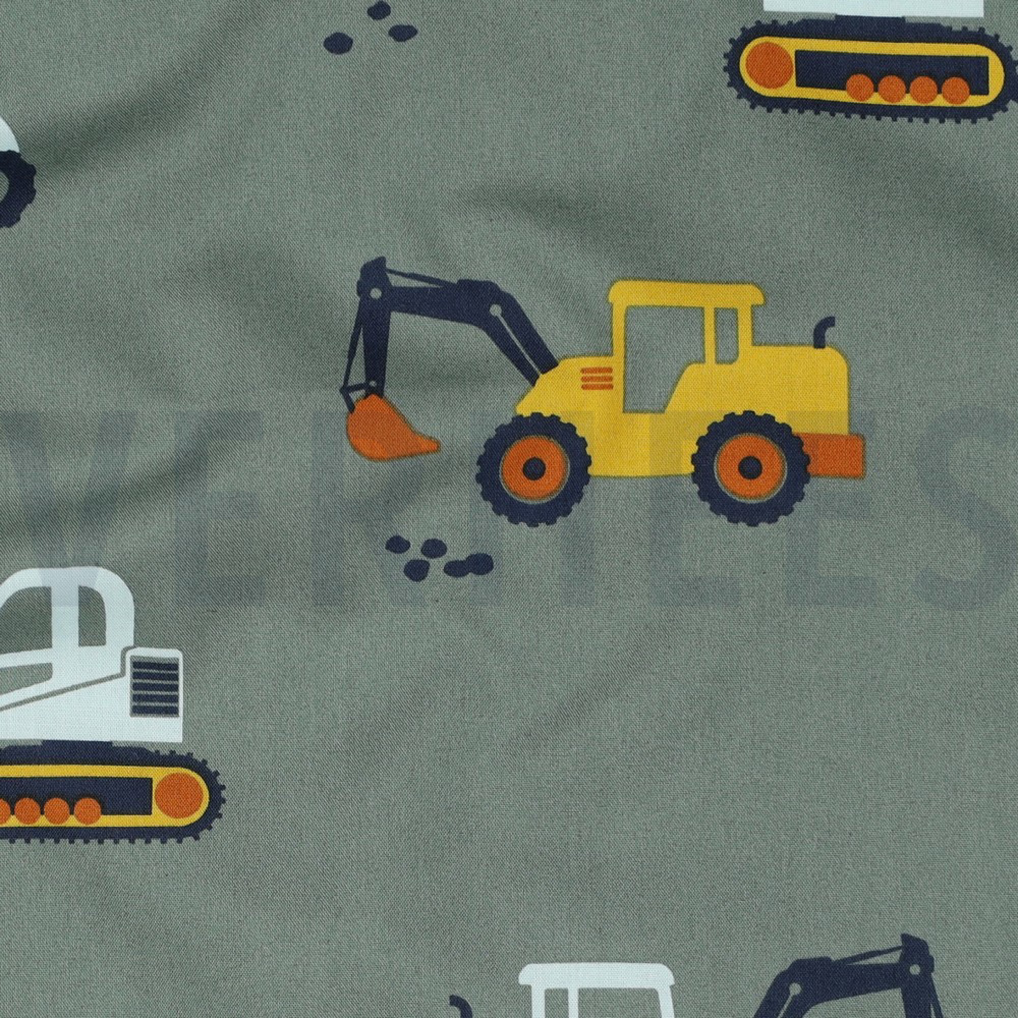 FINE POPLIN VEHICLES DARK GREEN (high resolution) #2