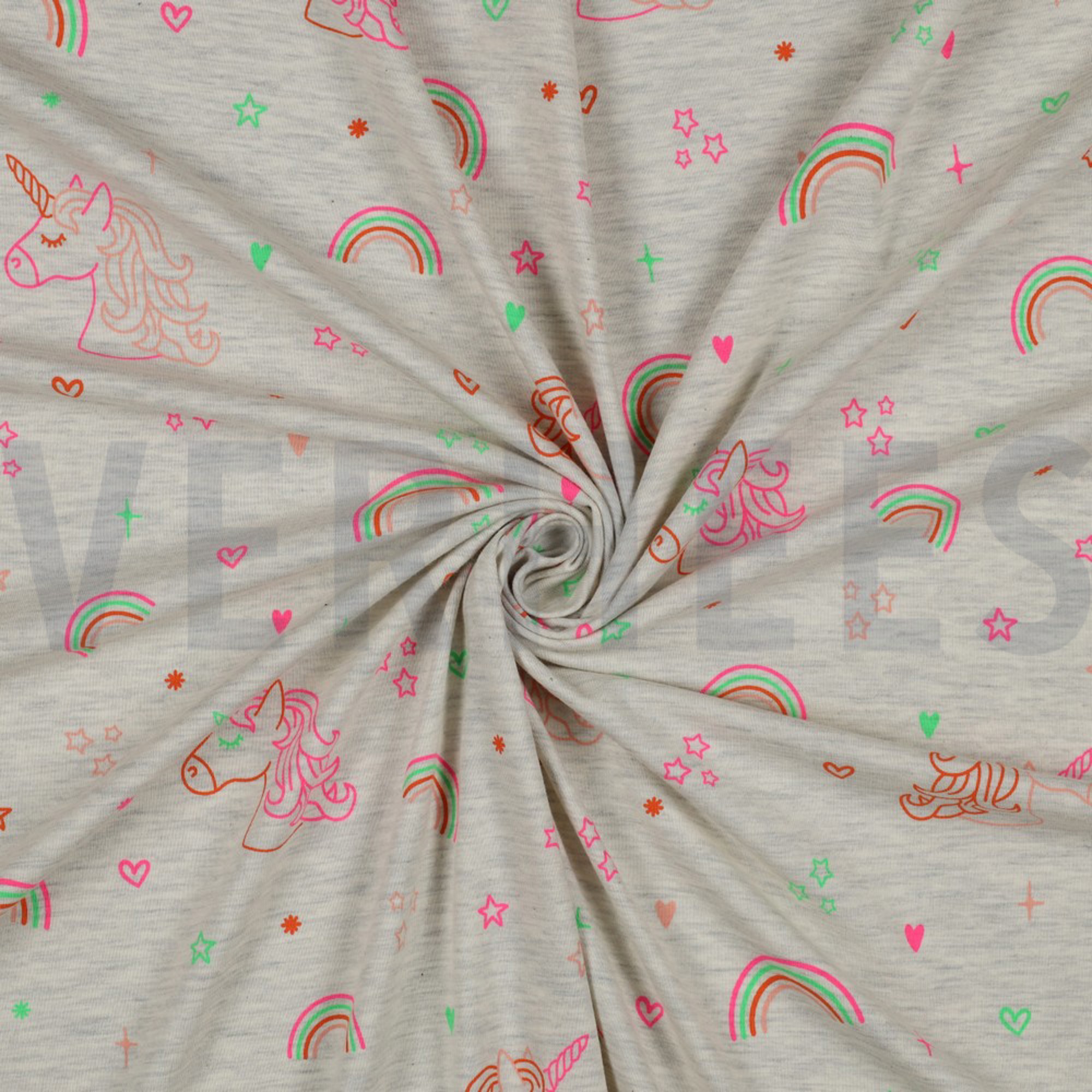 JERSEY MELANGE NEON UNICORN ECRU MELANGE (high resolution) #2