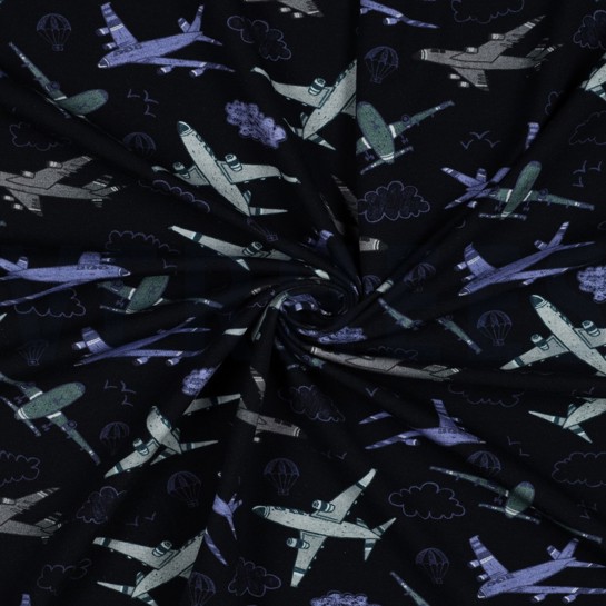 JERSEY DIGITAAL VLIEGTUIGEN MARINEBLAUW #7