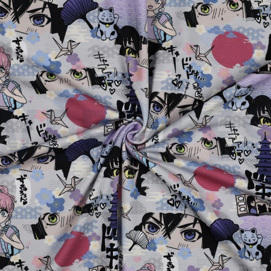 JERSEY DIGITAL MANGA LIGHT GREY #7