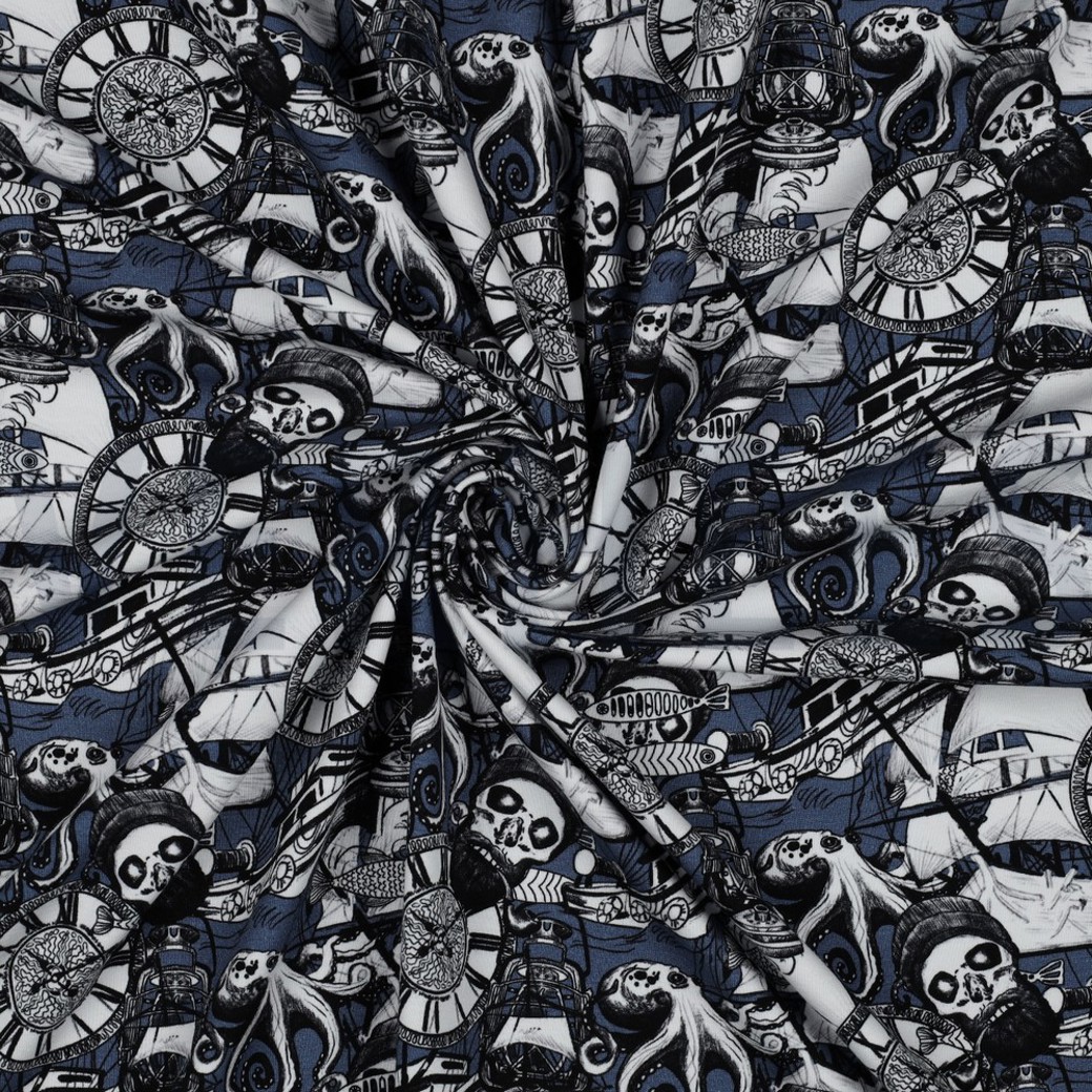 JERSEY DIGITAL SKULLS BLUE #2