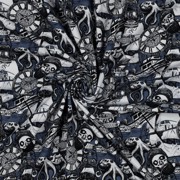 JERSEY DIGITAL SKULLS BLUE (thumbnail) #2