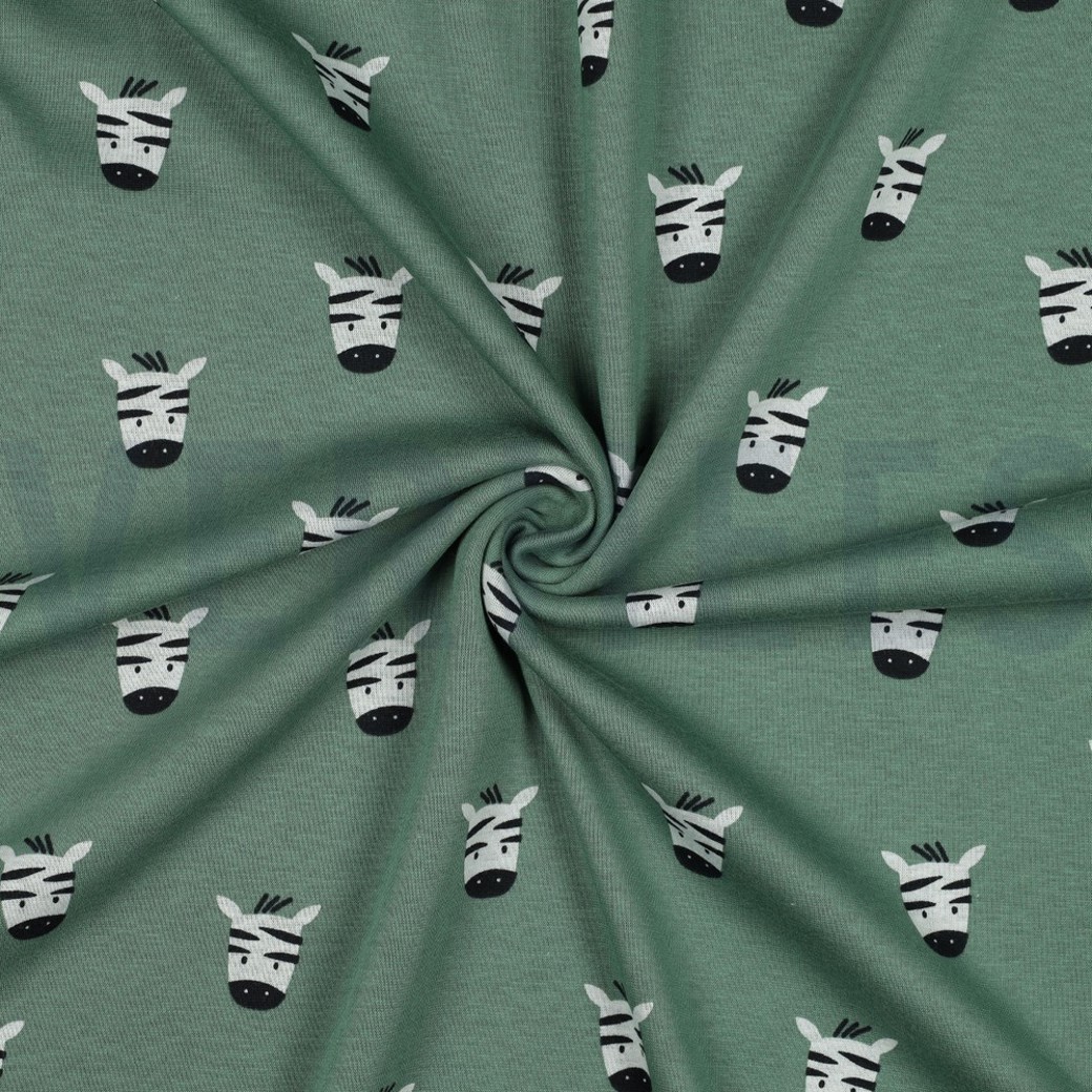 PURRING FUR ZEBRA GREEN #2