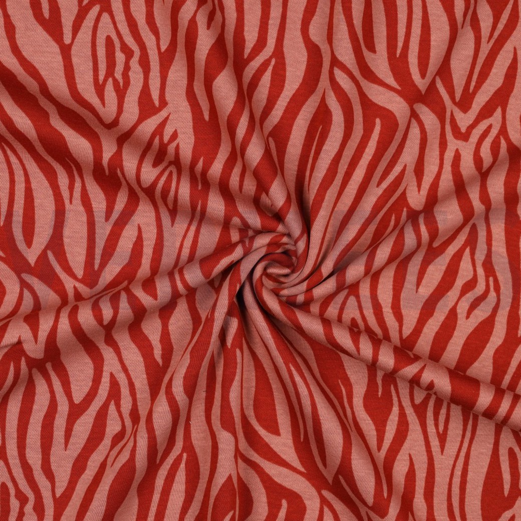 PURRING FUR ANIMAL SKIN DARK CORAL #2