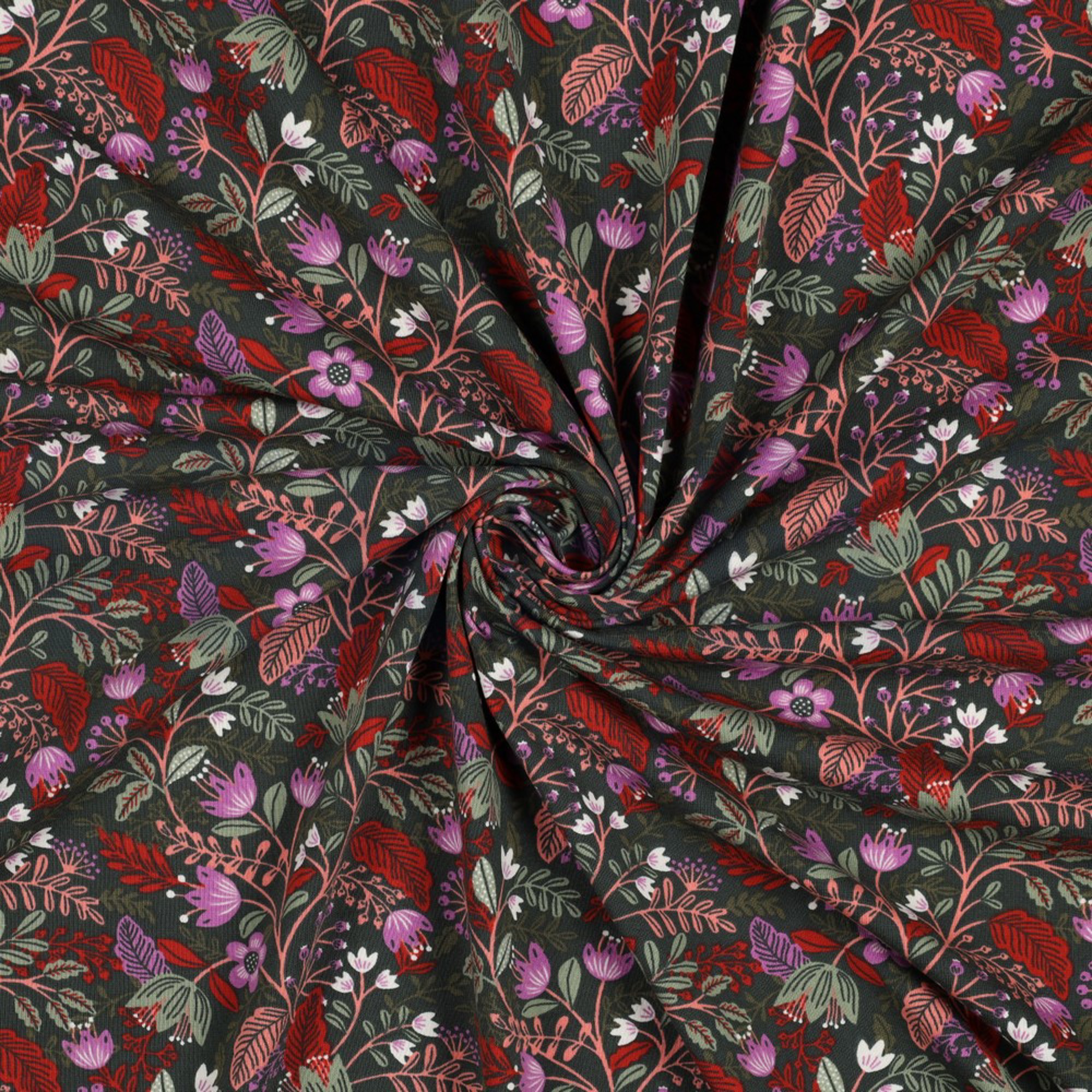JERSEY FLOWERS ARMY GREEN (high resolution) #2