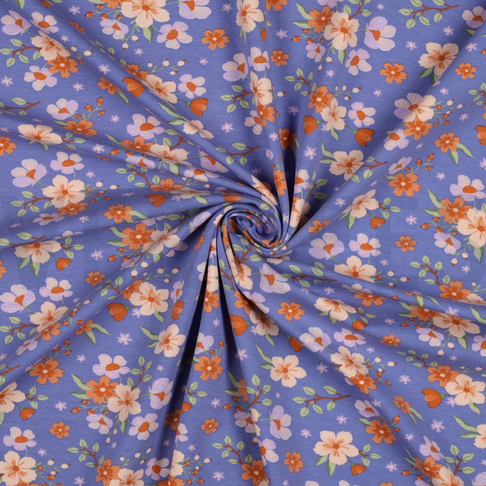 JERSEY GOTS FLOWERS LAVENDER (high resolution) #2