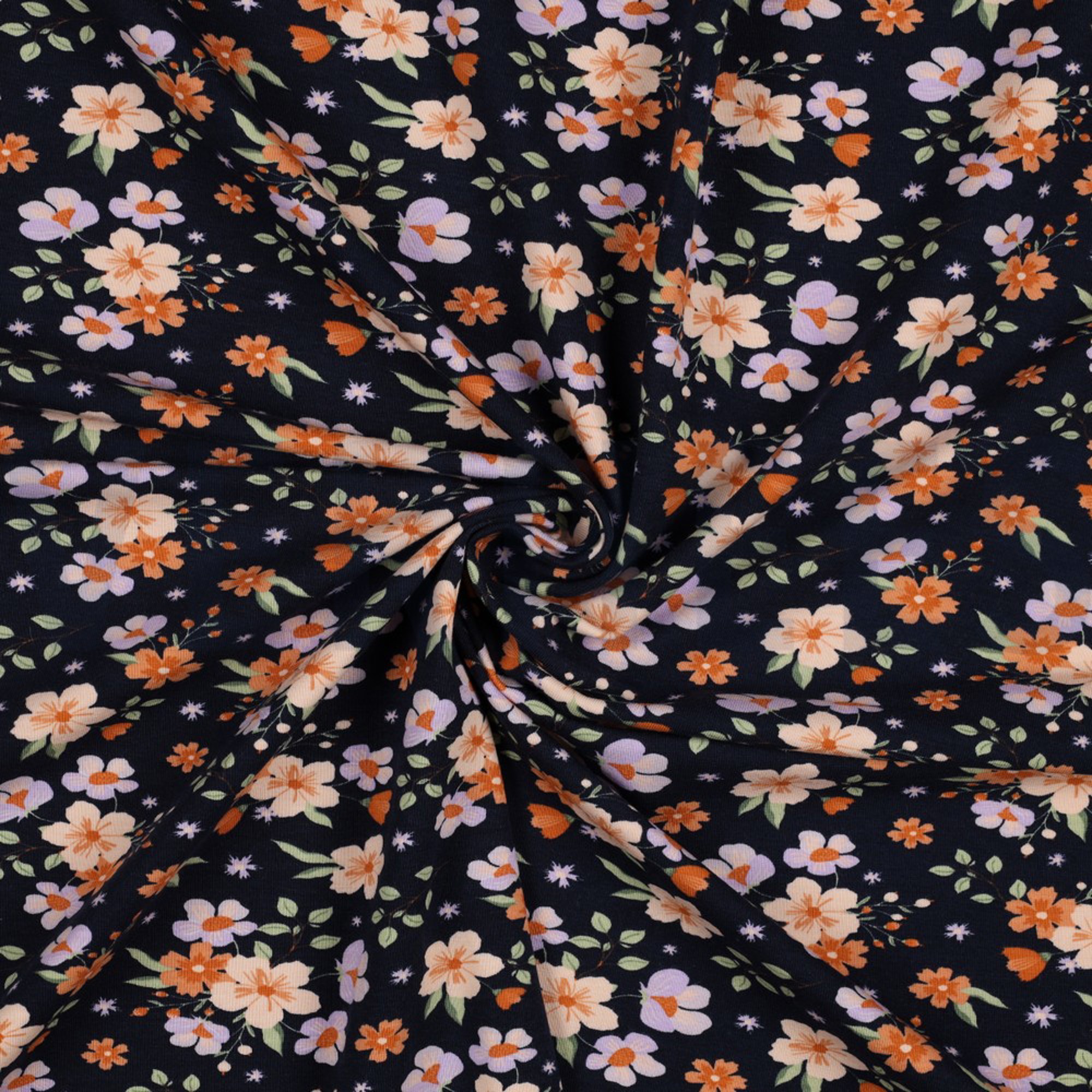 JERSEY GOTS FLOWERS NAVY (high resolution) #2