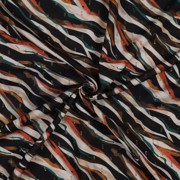 VISCOSE LUREX DIGITAL ANIMAL SKIN BLACK / ORANGE (thumbnail) #2