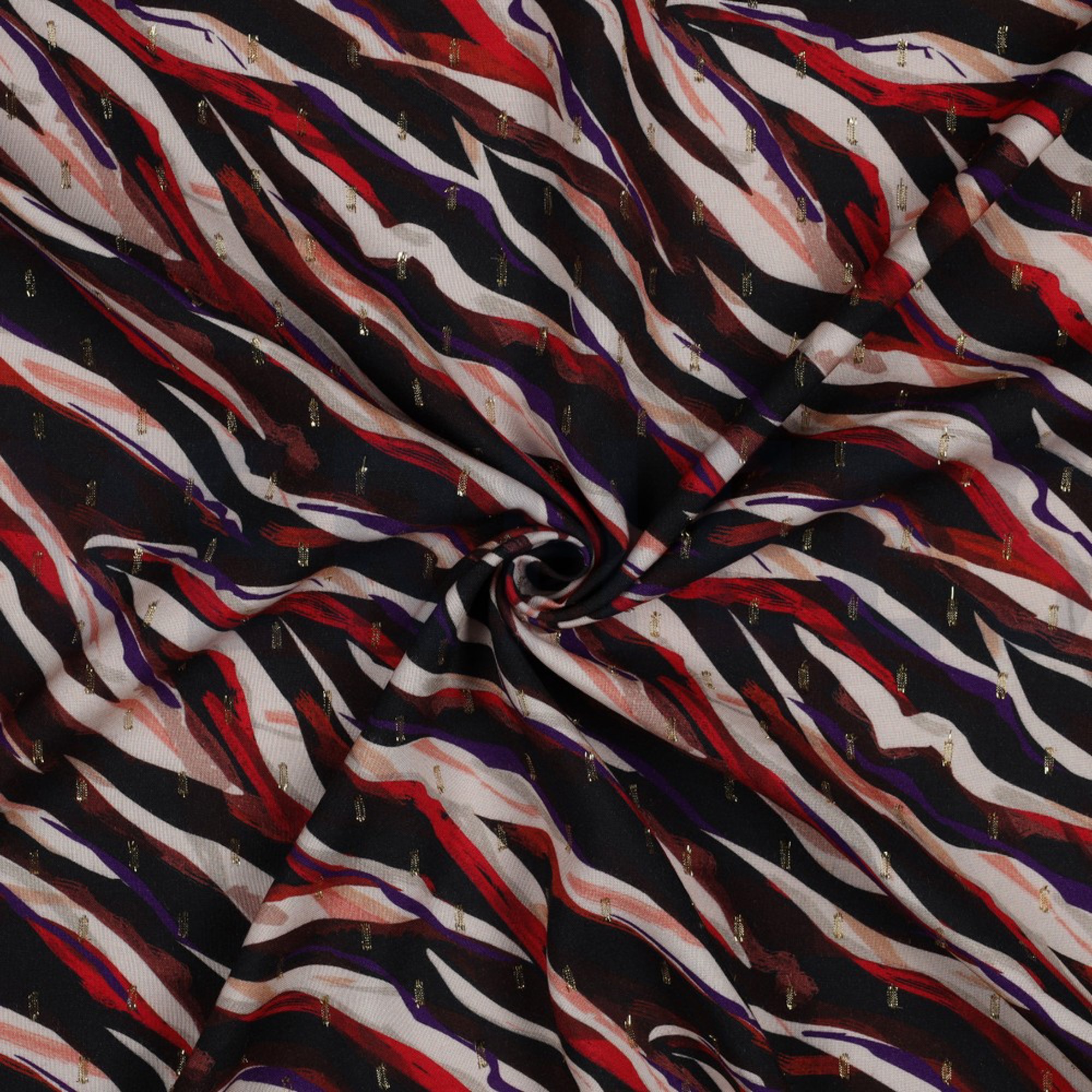 VISCOSE LUREX DIGITAL ANIMAL SKIN BLACK / PURPLE (high resolution) #2