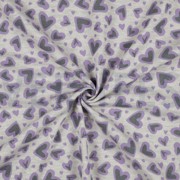 SWEAT MELANGE GLITTER LEOPARD HEARTS ECRU MELANGE (thumbnail) #2