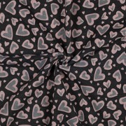 SWEAT MELANGE GLITTER LEOPARD HEARTS ANTHRACITE MELANGE (thumbnail) #2