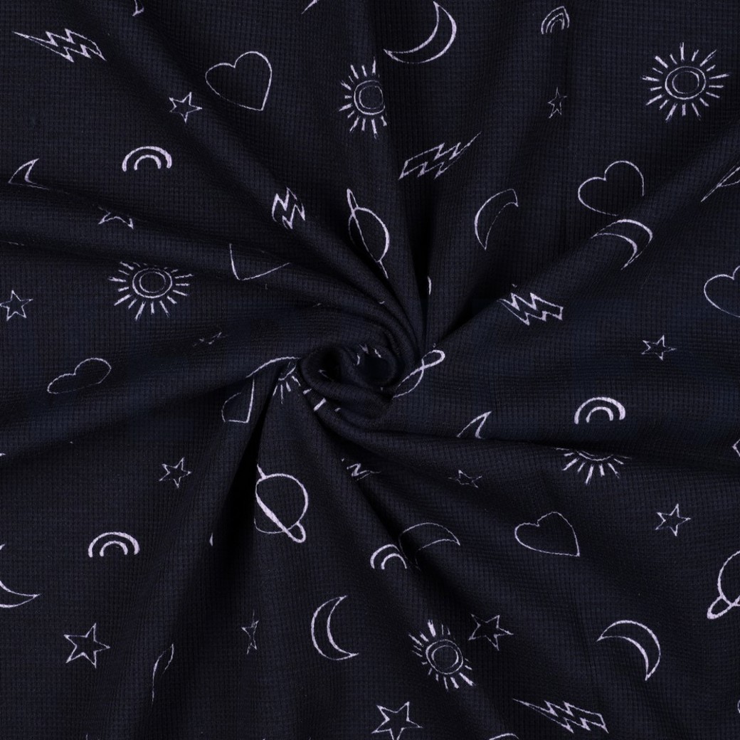 WAFFLE JERSEY GIRLY ICONS NAVY #2