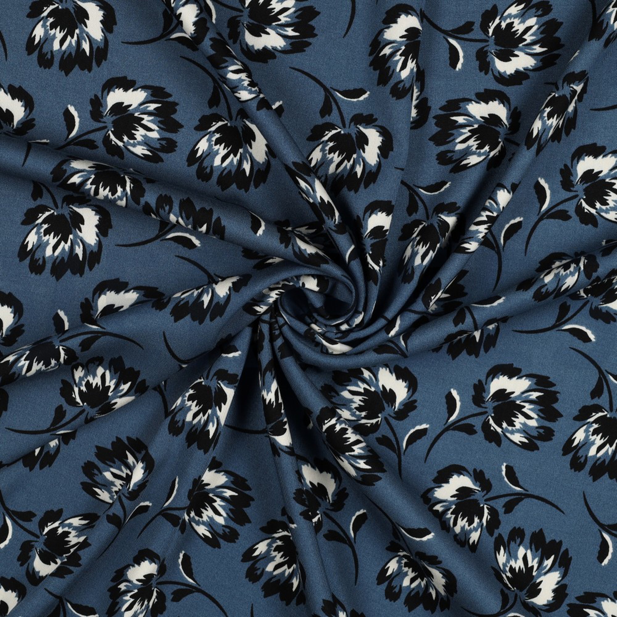 ROSELLA STRETCH FLOWERS BLUE (high resolution) #2
