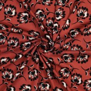 ROSELLA STRETCH FLOWERS KETCHUP RED (thumbnail) #2