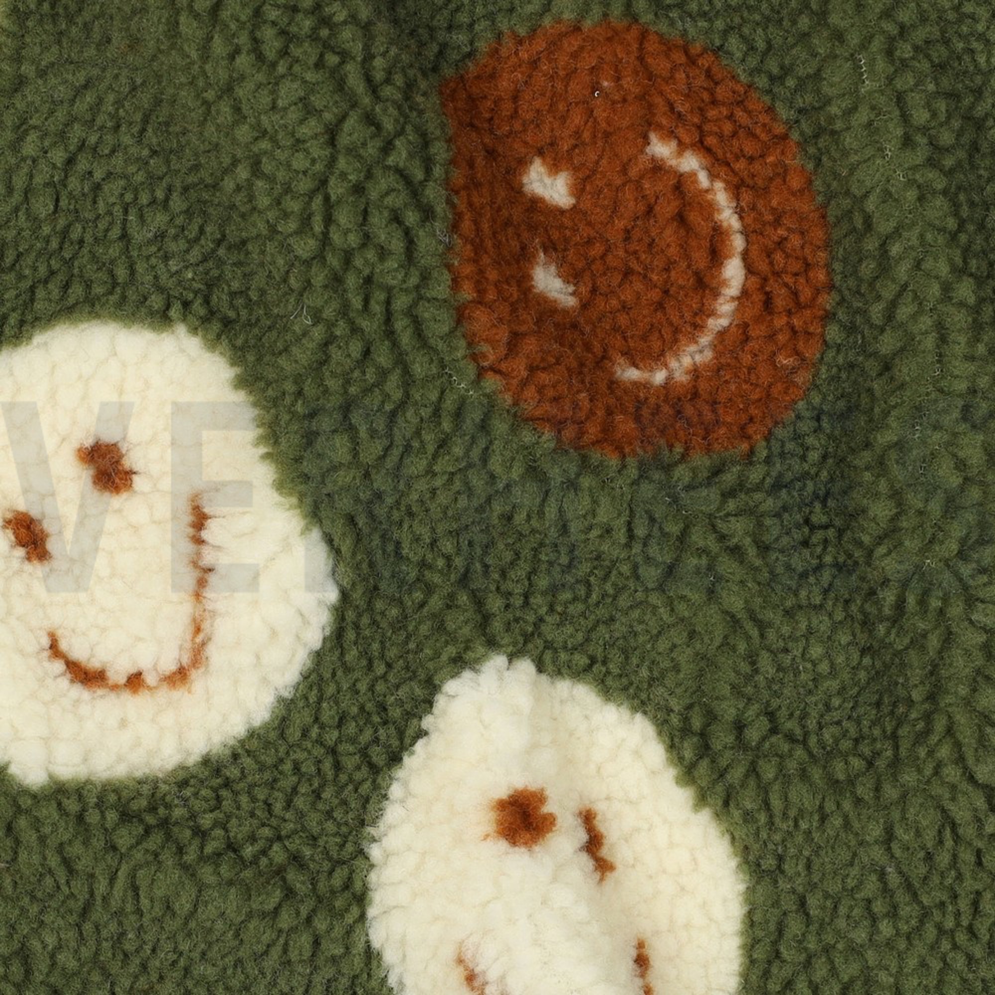 TEDDY JACQUARD HAPPY FACES GREEN (high resolution) #2