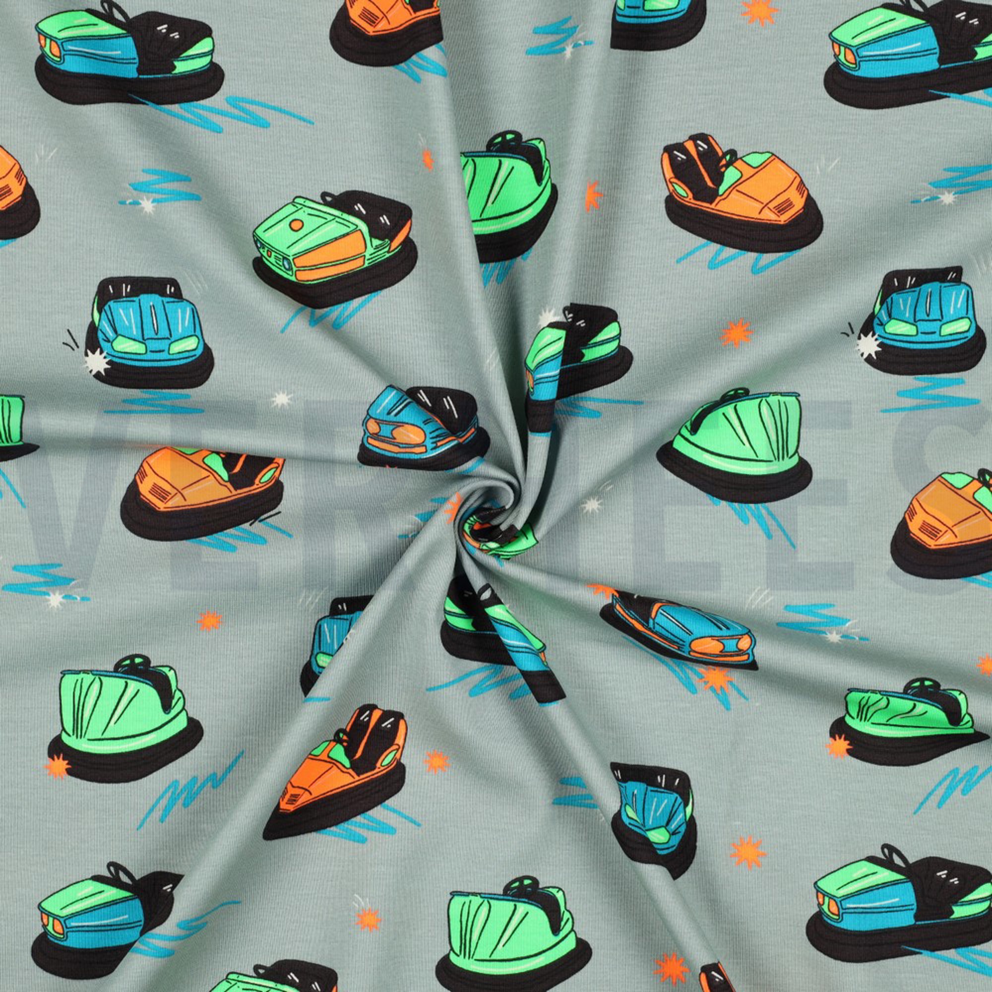 JERSEY NEON BUMPER CARS DARK MINT (high resolution) #2