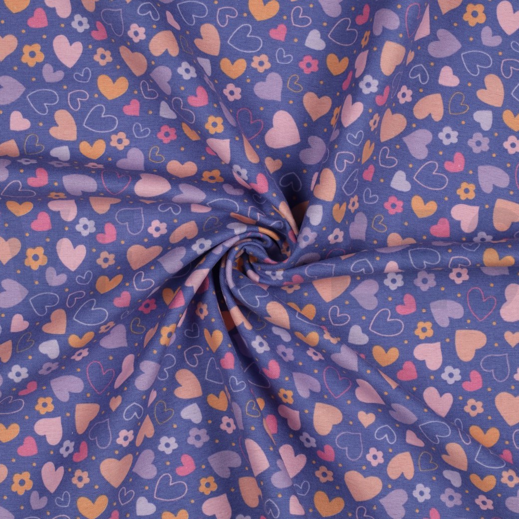 FLANNEL HEARTS LAVENDER #2